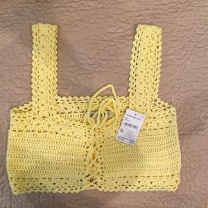 Crocheted crop top